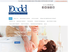 Tablet Screenshot of doddchiropracticclinic.com